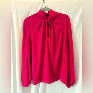 Eloquii Vibrant Pink Blouse